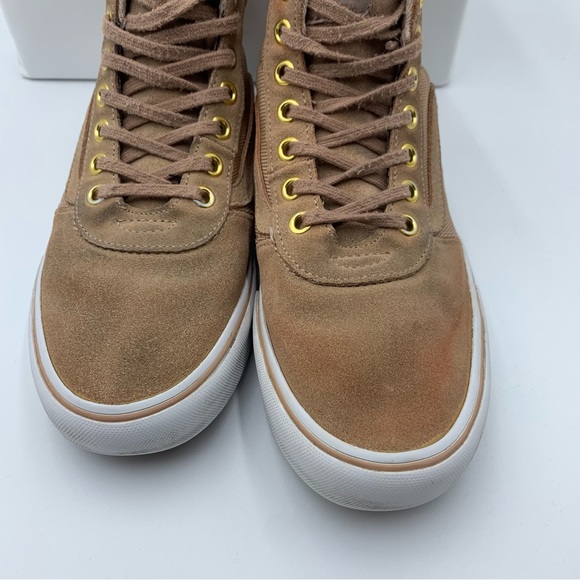 Vans Off The Wall Trainers High Top Peach Pink Skate Casual Sneakers EU39 UK 6 - Picture 5 of 9